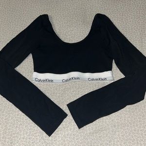 M Calvin Klein Long Sleeve Bralette